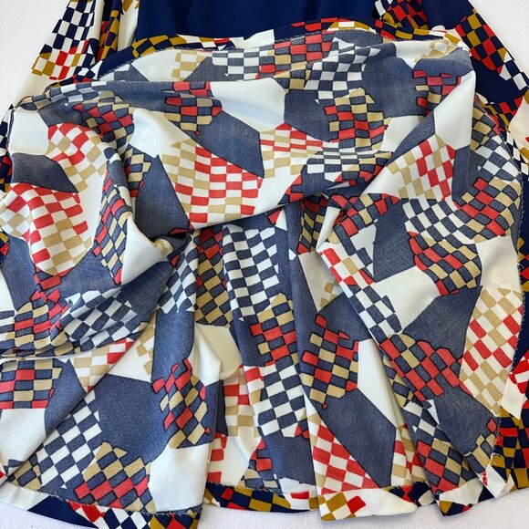 Alfred Weber 60s Vtg Dress Mod Size 8/S Geometric Multicolor Long Sleeve Gogo - Picture 9 of 16